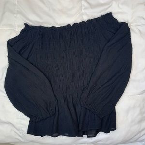 Off the Shoulder black blouse